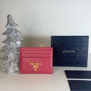 Prada Saffiano Leather Card Holder